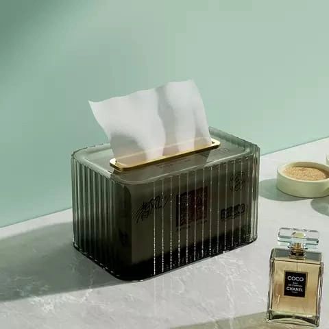 Boîte à mou tissues en acrylique anti-poussière nordique