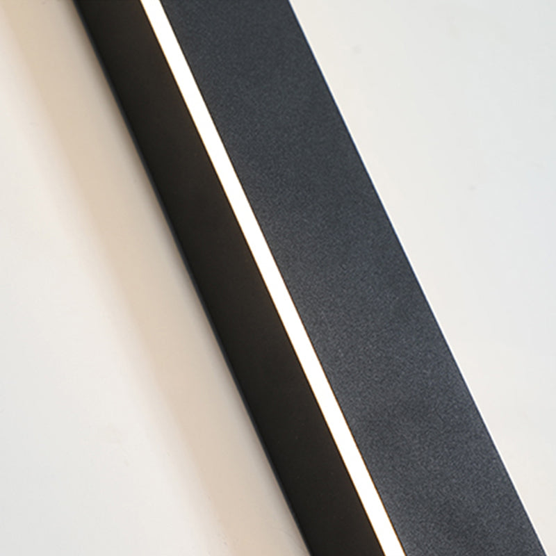 Edge – Appliques murales LED au design moderne en métal noir pour jardin et couloir
