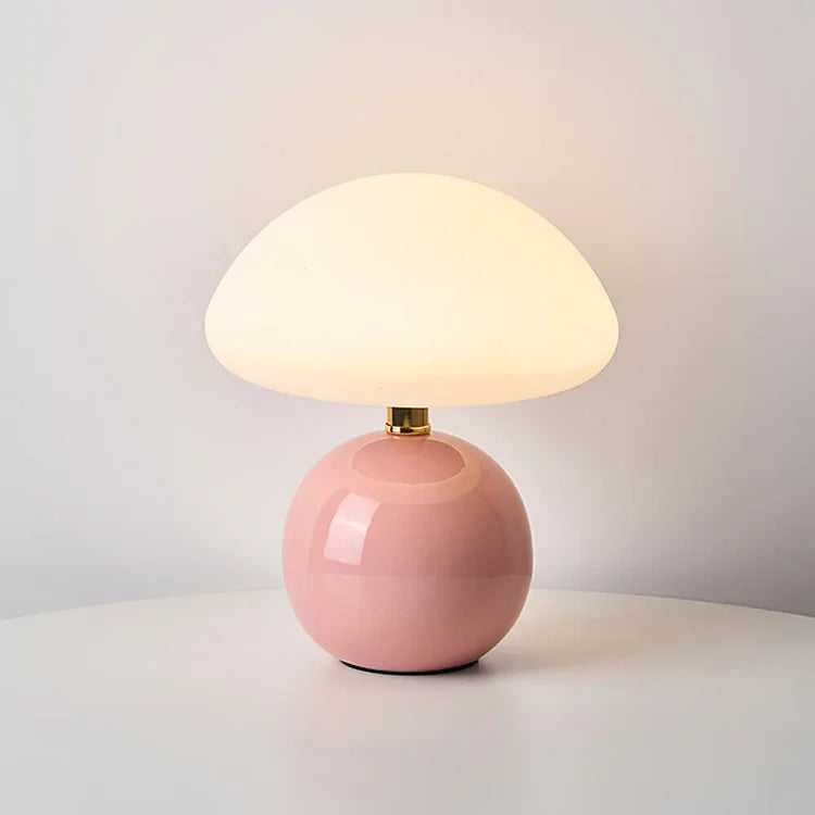 Floroux - Élégante lampe champignon française pour un éclat cosy et artistique