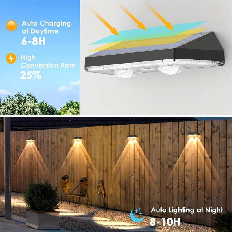 SolarShine Applique Murale - Éclairage Solaire LED Coloré pour l'Extérieur