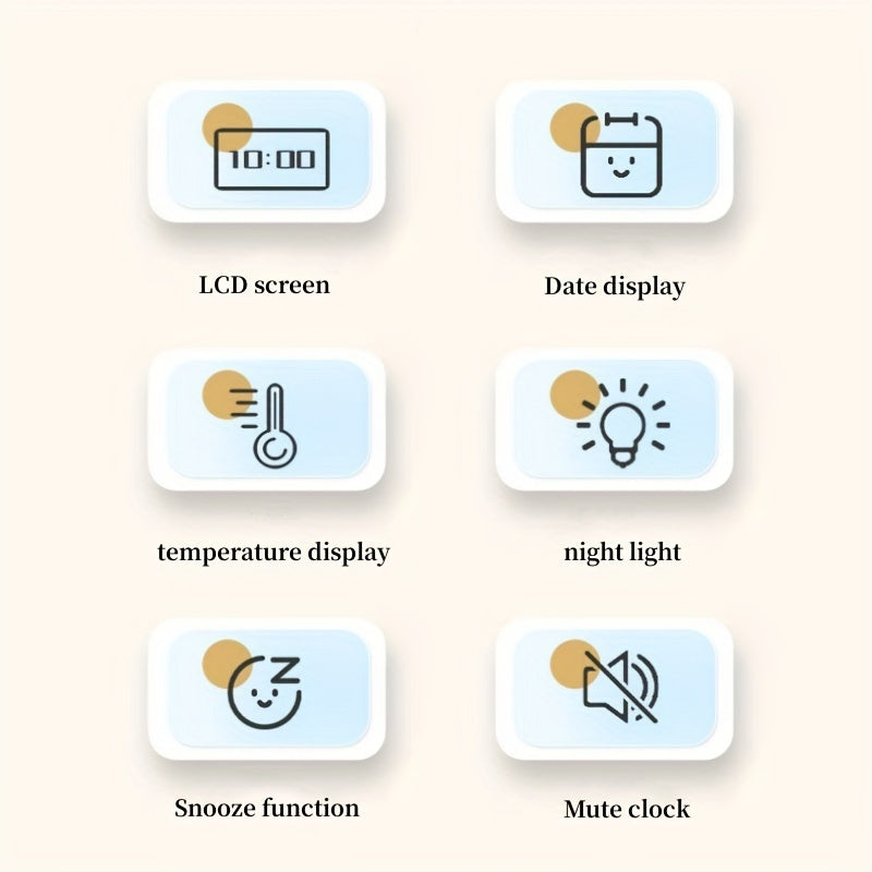 Floroux | Réveil numérique LCD slim
