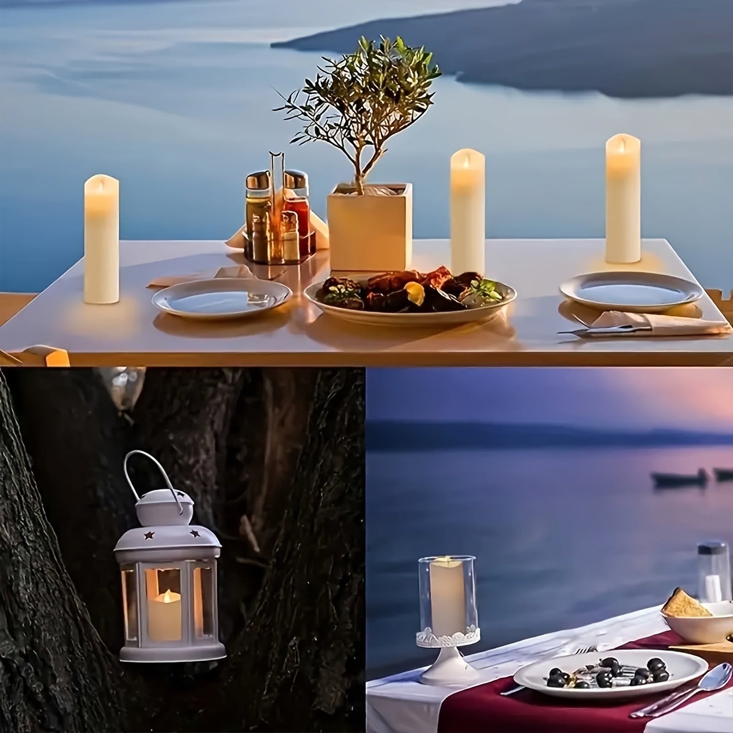 FlameFree - Ensemble de bougies LED étanches avec télécommande