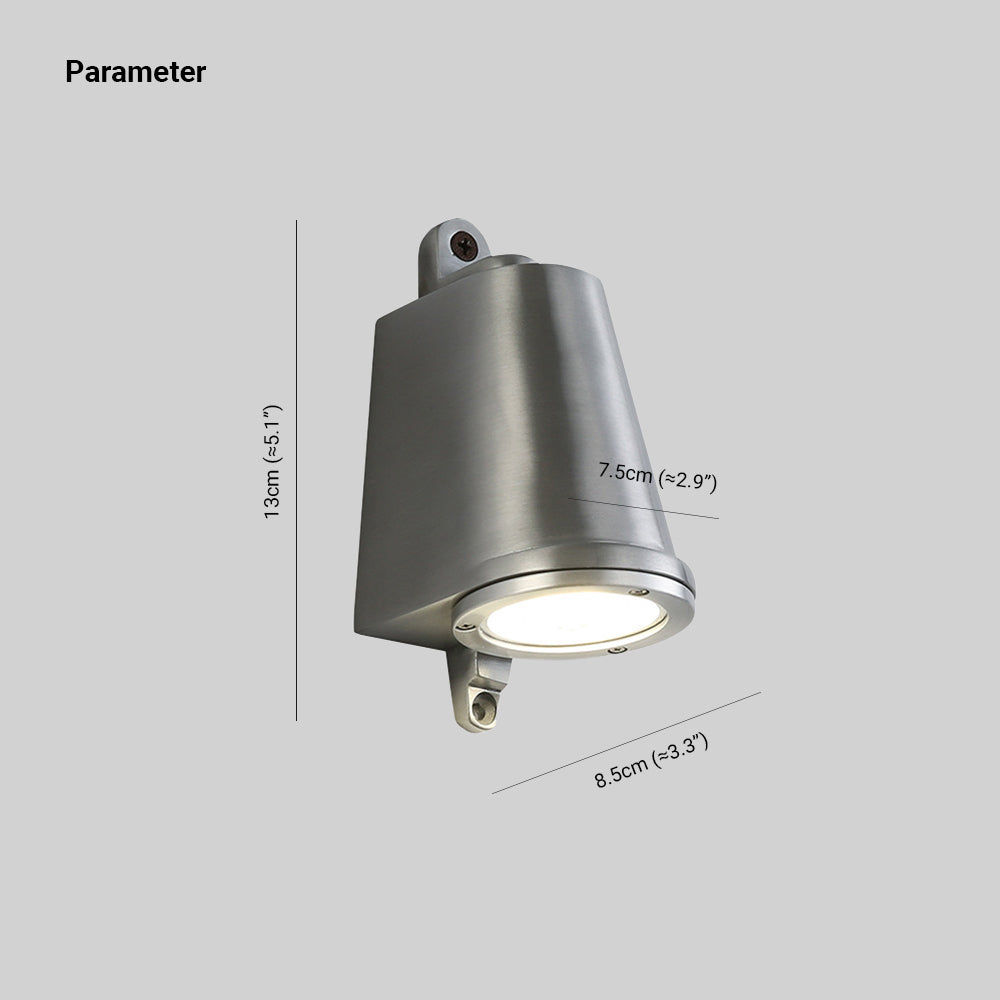 Floroux Lampe Murale Extérieure en Métal en Forme de Cloche
