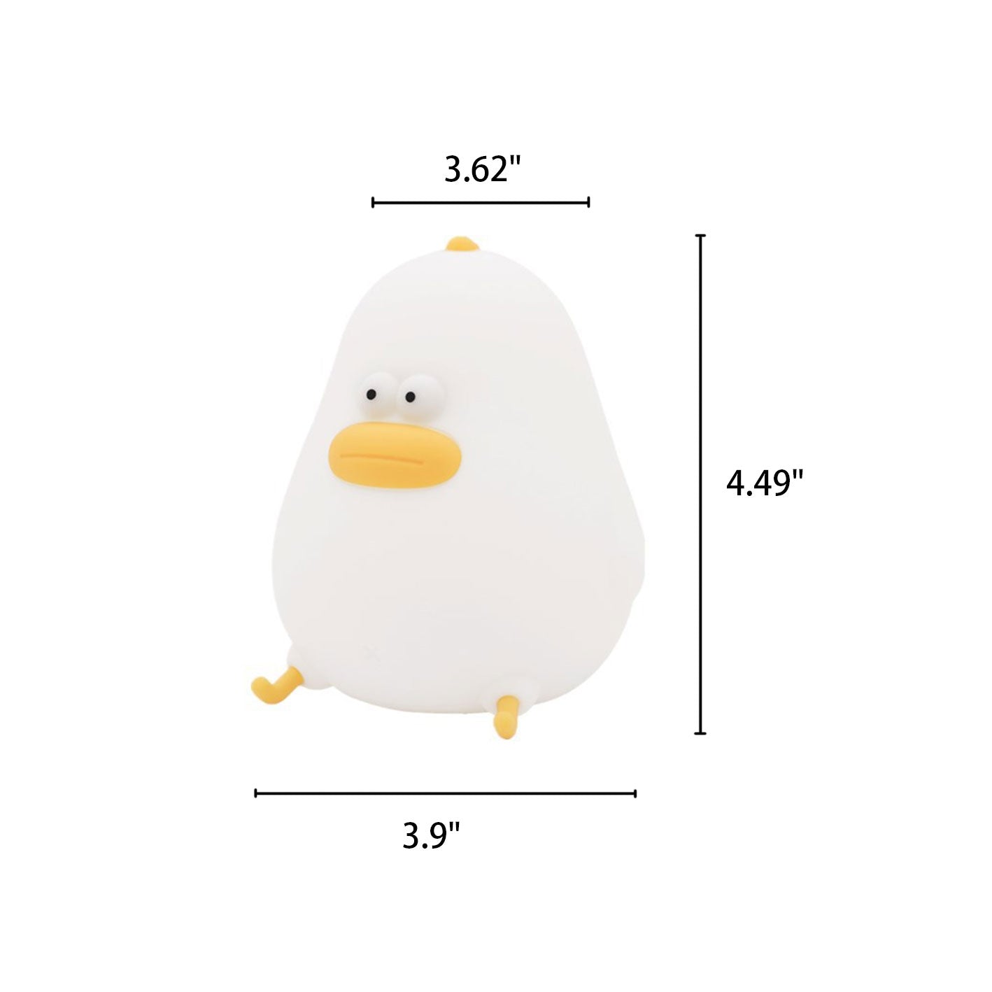 Floroux LED Night Lamp | Cartoon Silicone Chick Design | USB Table Lamp | Light for Children's Room