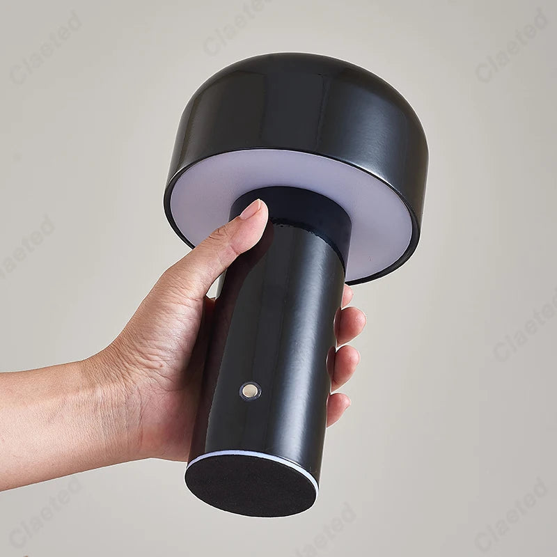 Lampe de table champignon designer italien - Lampe de nuit portable sans fil à toucher