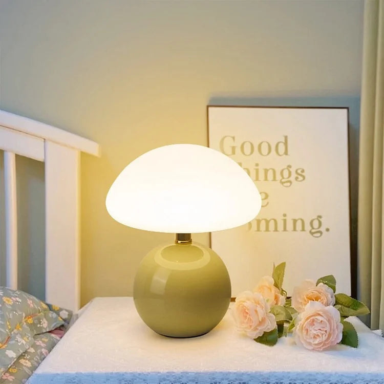 Floroux - Élégante lampe champignon française pour un éclat cosy et artistique
