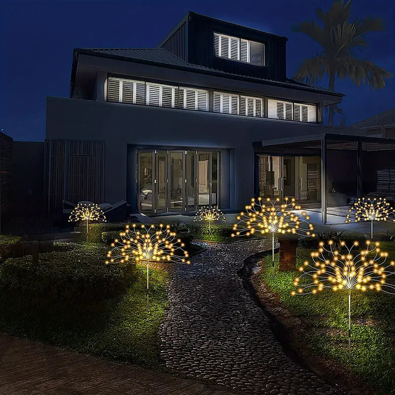Floroux | Éclairage de jardin de feu d'artifice élégant et moderne