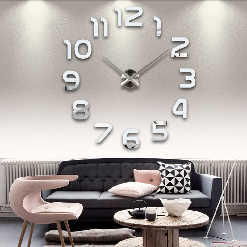 Horloge murale 3D en acrylique Floroux