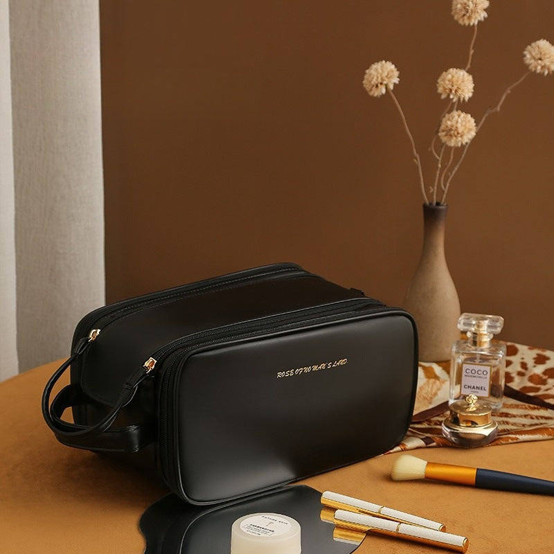 Baglia Cosmétique - Trousse de Maquillage Design à 3 Couches avec Fermeture Éclair Double et Grande Capacité