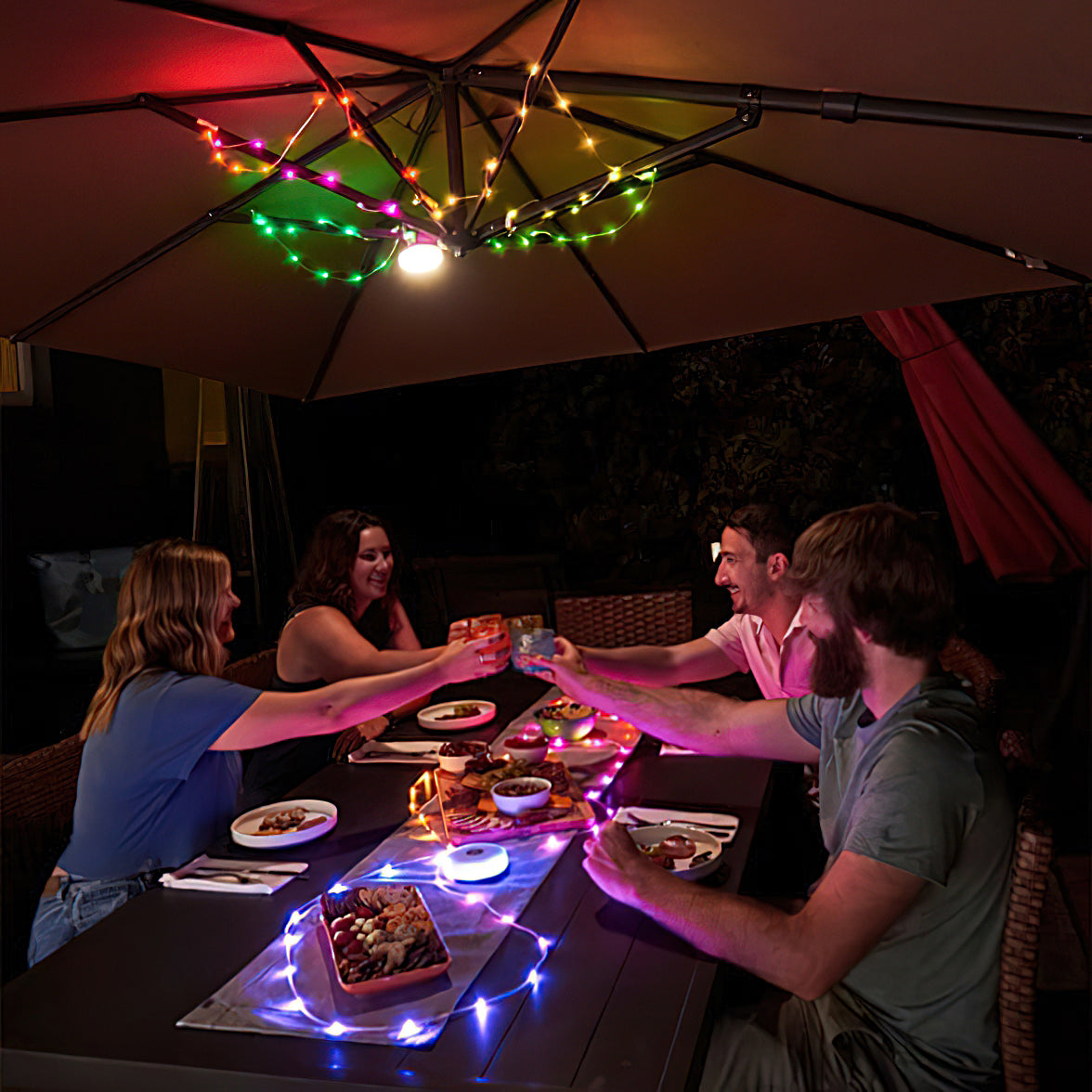 Lampe de camping ajustable télescopique
