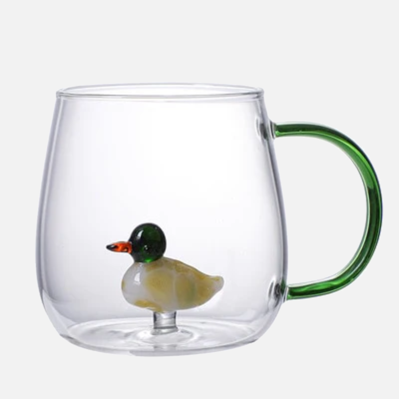 Farmland gobelet en verre 3D avec motif animal