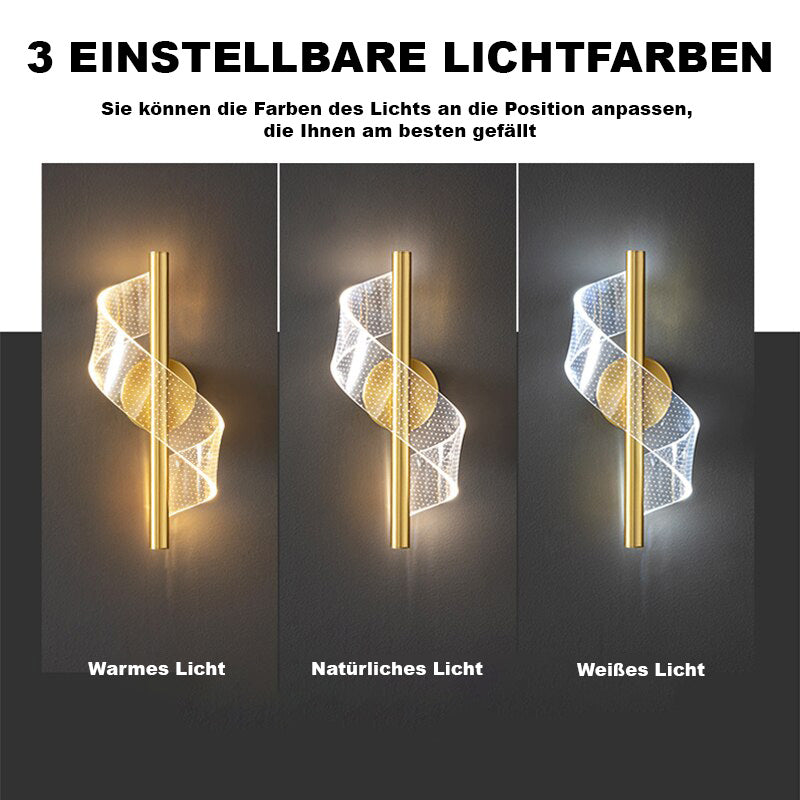Floroux Applique Murale Luxueuse avec Lustre en Verre | Éclairage Élégant | Design Haut de Gamme