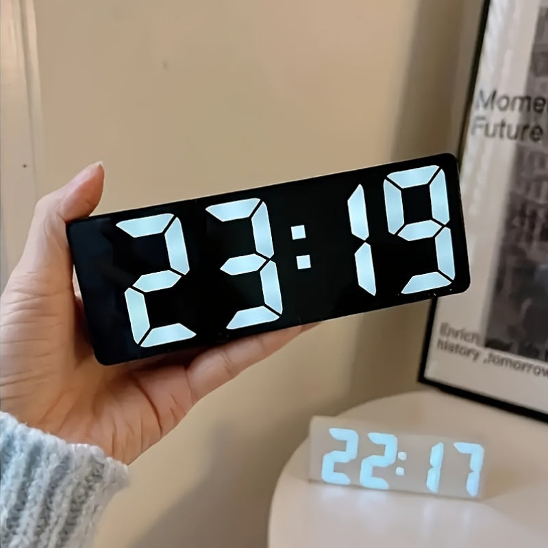 DigiGlow Horloge - Réveil LED Moderne avec Écran