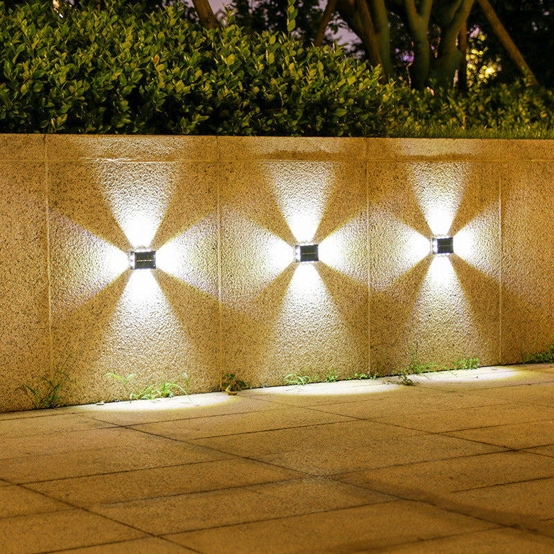 Floroux - Lampe murale solaire LED étanche pour espaces extérieurs