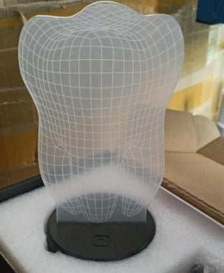 Tenir les mains Cœur 3D LED lampe de nuit d'amour cadeau