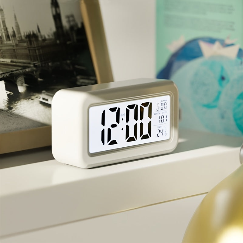 Horloge Réveil Floroux avec Écran LCD - Affichage de la Date et de la Température