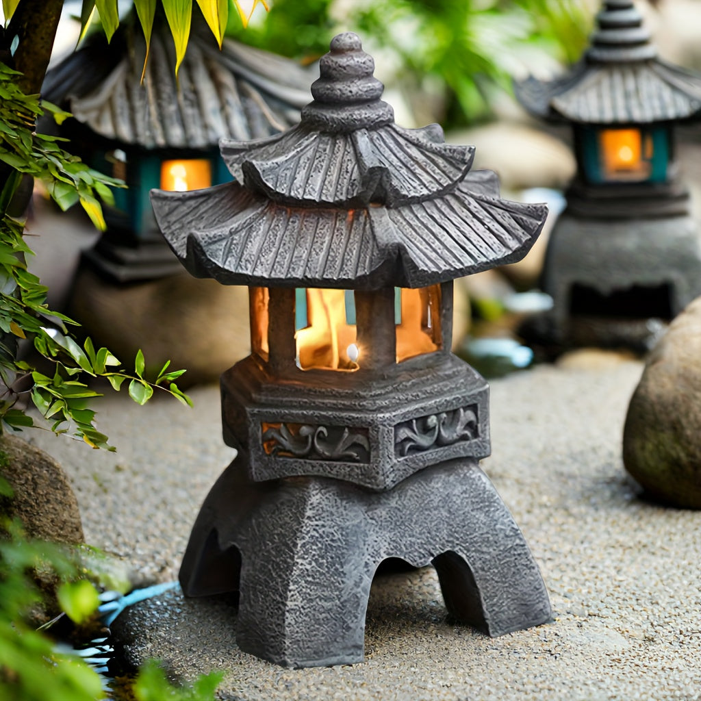 LumiGlow Lanterne - Décoration de Jardin Zen à Énergie Solaire