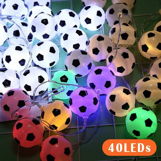 Guirlande lumineuse de nuit LED avec design de football