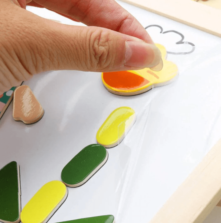 CreativeChalk Board - Tableau magnétique double face pour enfants