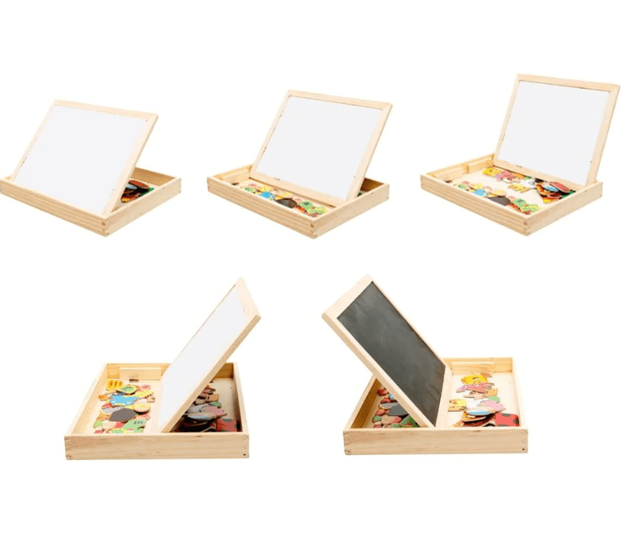 CreativeChalk Board - Tableau magnétique double face pour enfants