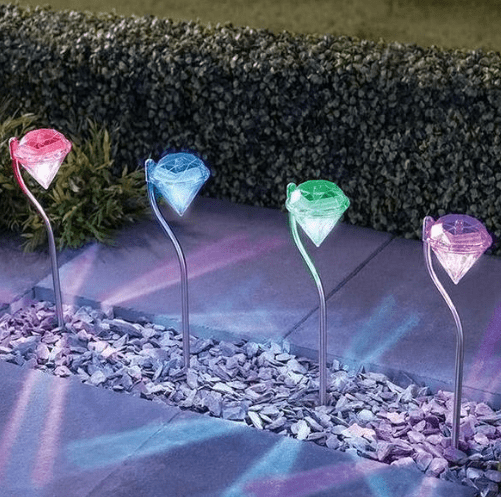 Floroux | Bougies solaires élégantes en diamant