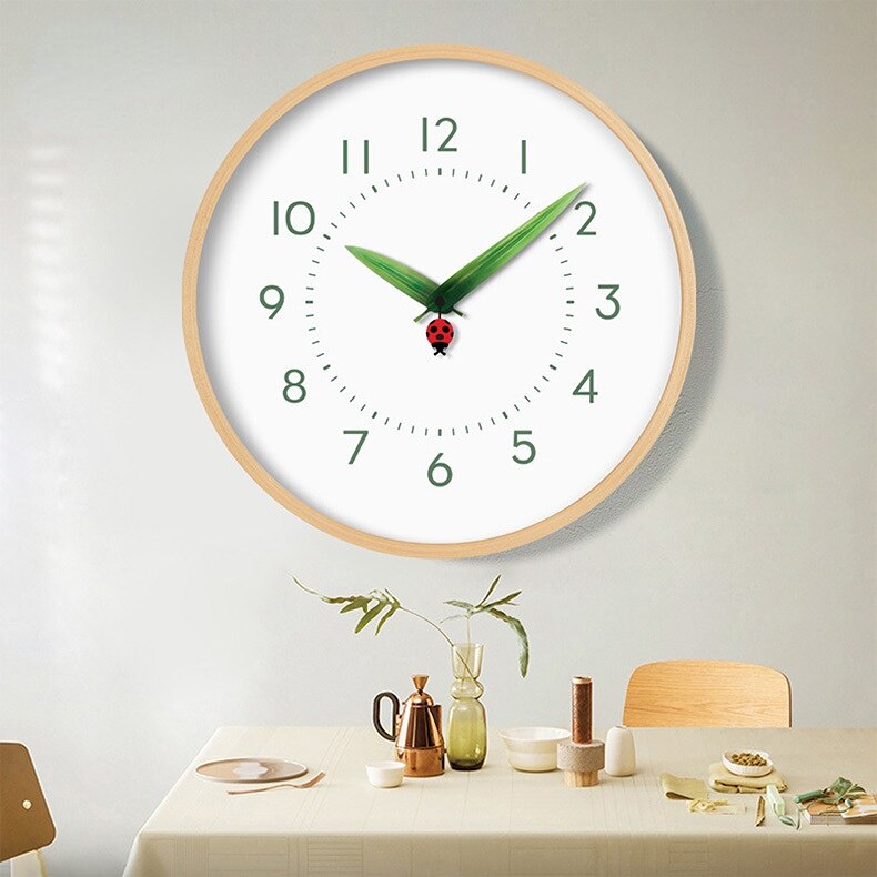 Horloge Perch KloK intemporel - Montre naturel chic avec oiseau et fleurs