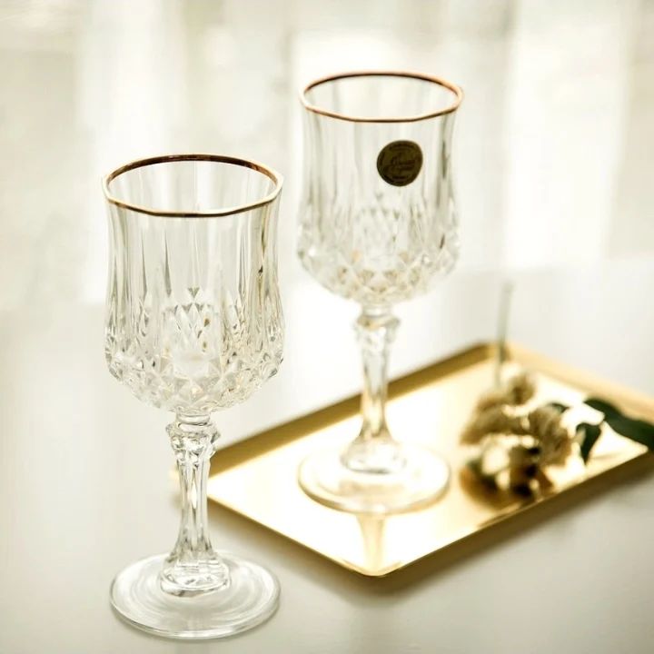 6Pc Verres à Vin en Cristal