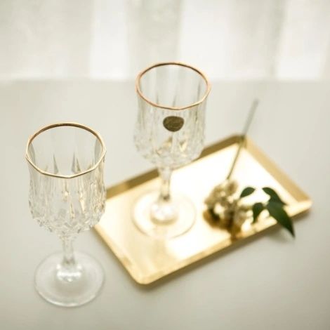 6Pc Verres à Vin en Cristal