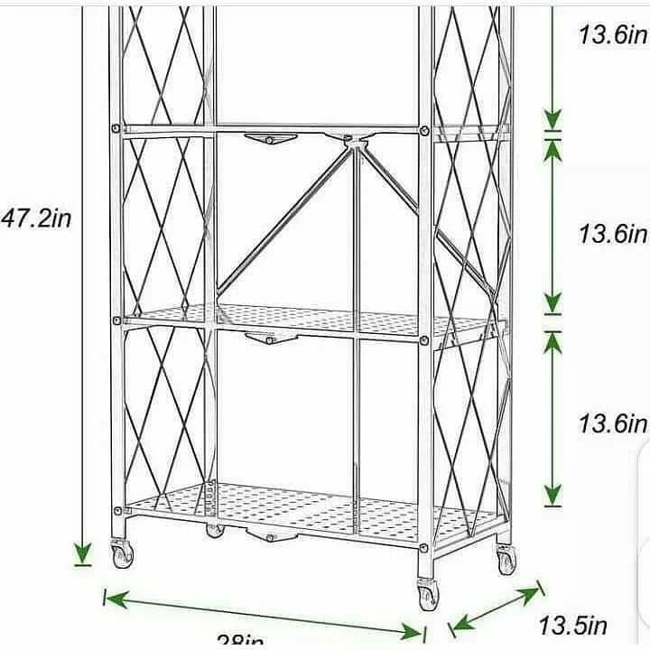Étagère de cuisine pliable