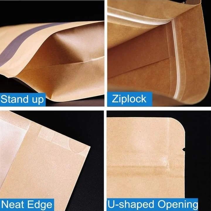 Poche en papier Kraft isolée 50Pc