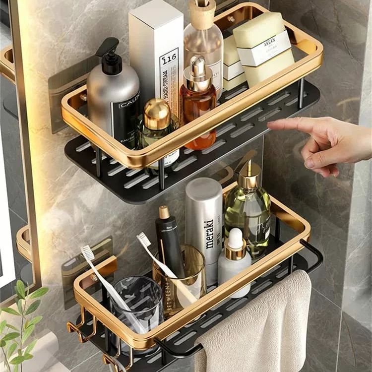 Organisateur de salle de bain métallique