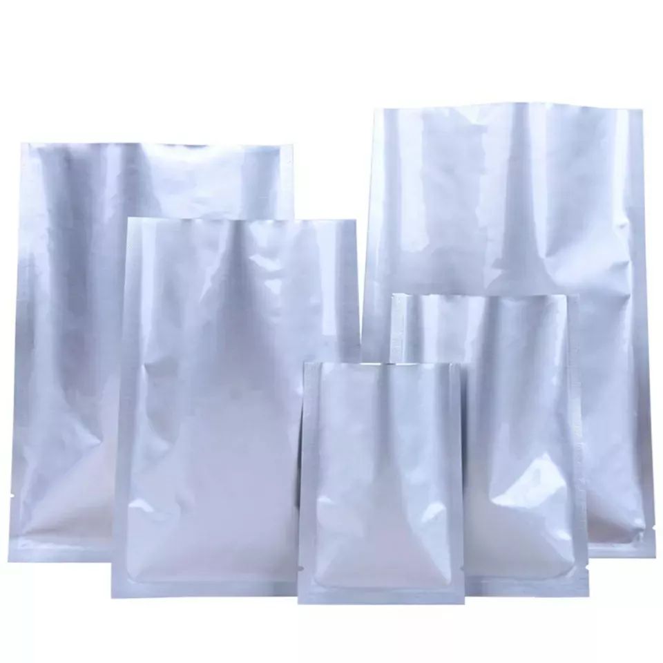 Sacs de rangement en feuille Mylar en aluminium argenté - 100pc