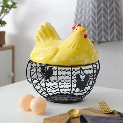 Panier à œufs avec couvercle