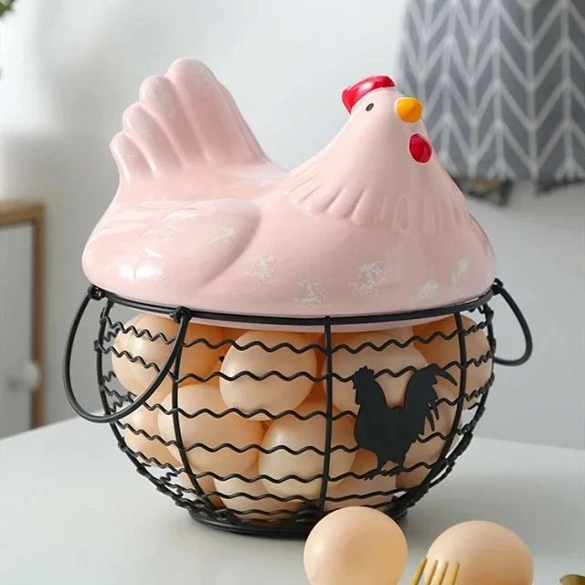 Panier à œufs avec couvercle