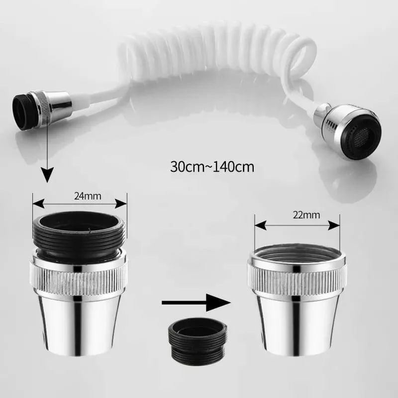 Élargisseur de robinet de cuisine 360 degrés