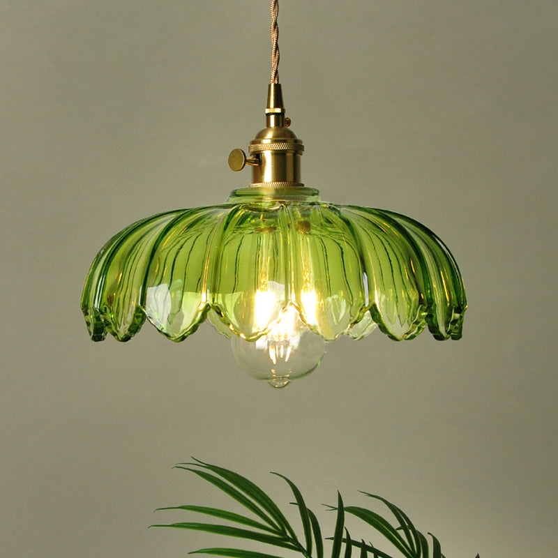 Lampe à pendentif en verre Floroux