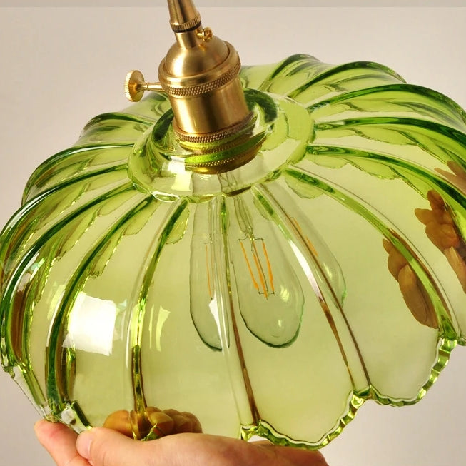 Lampe à pendentif en verre Floroux