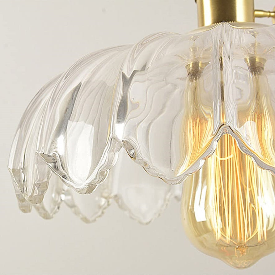 Lampe à pendentif en verre Floroux