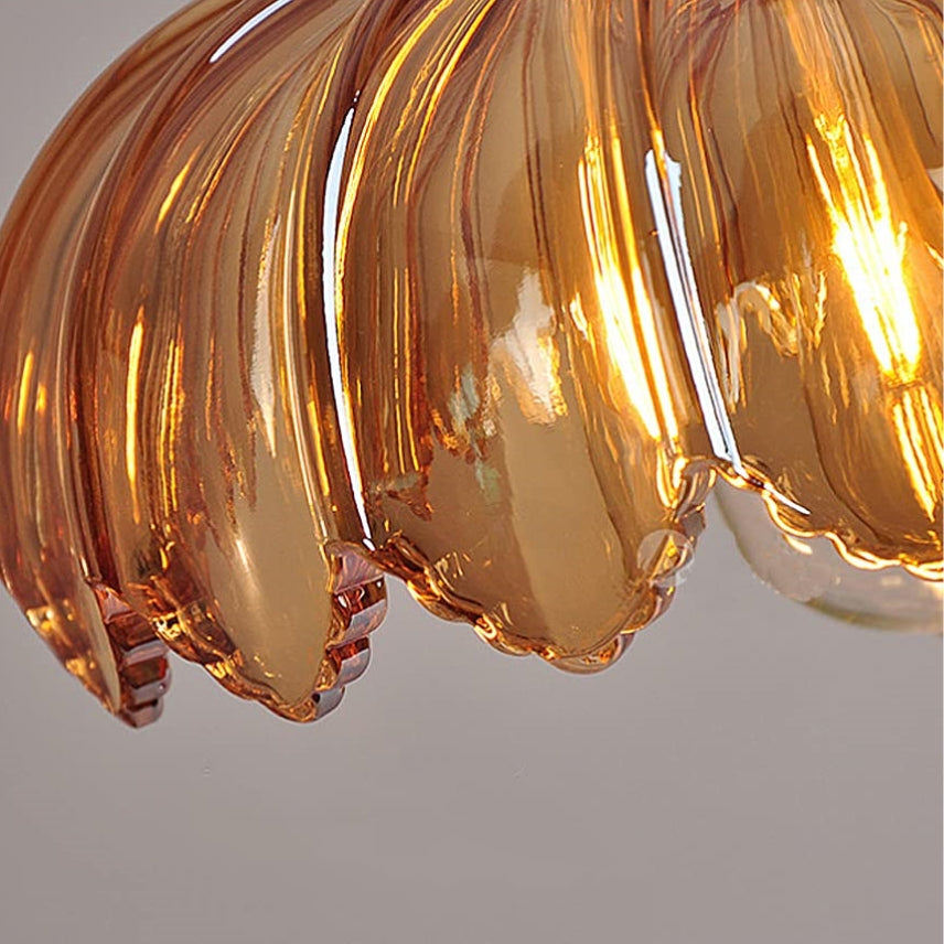 Lampe à pendentif en verre Floroux