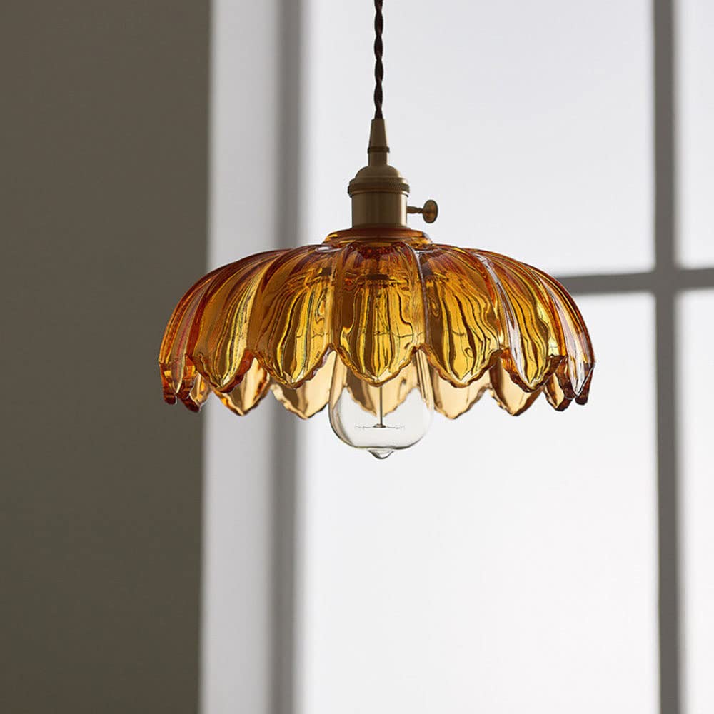 Lampe à pendentif en verre Floroux