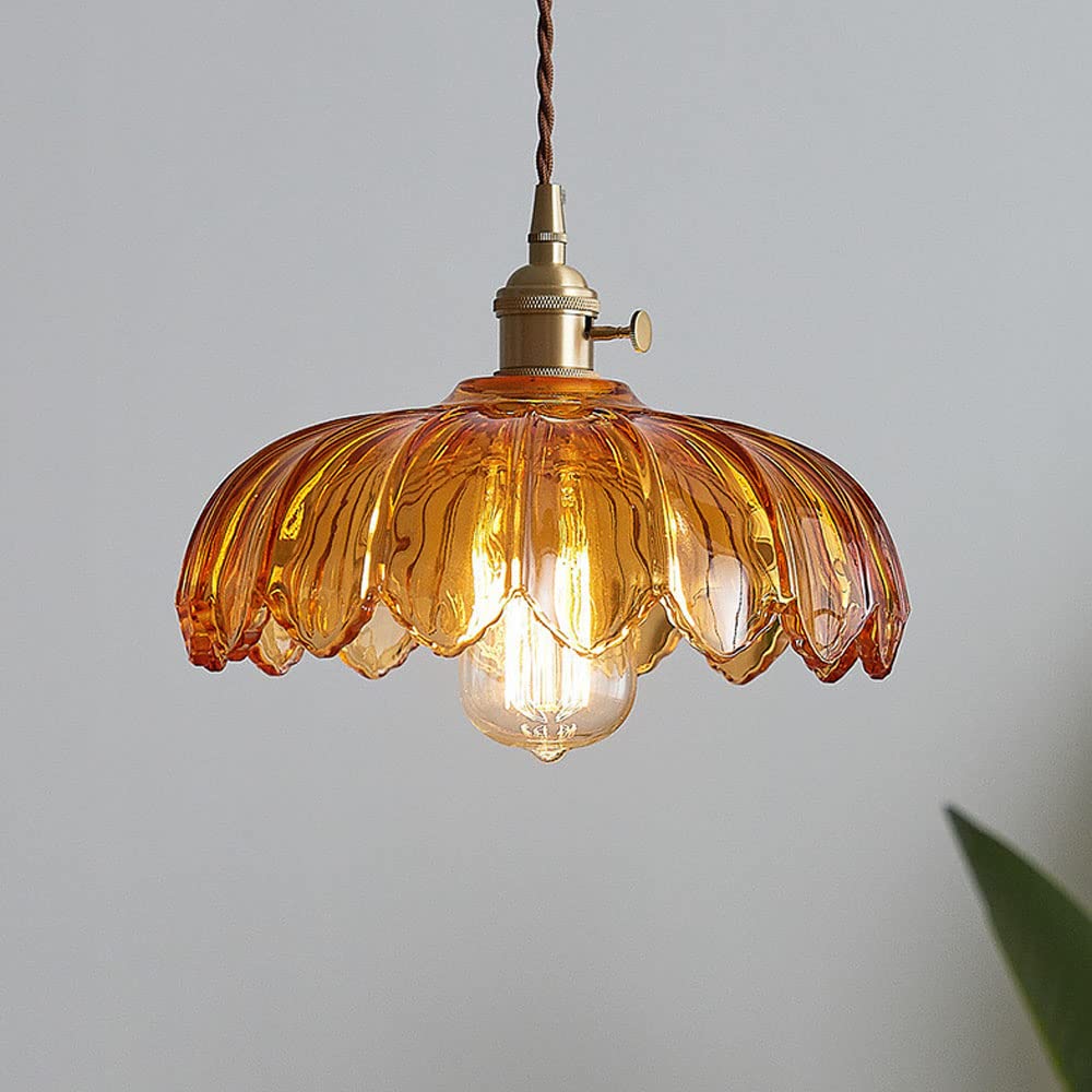 Lampe à pendentif en verre Floroux