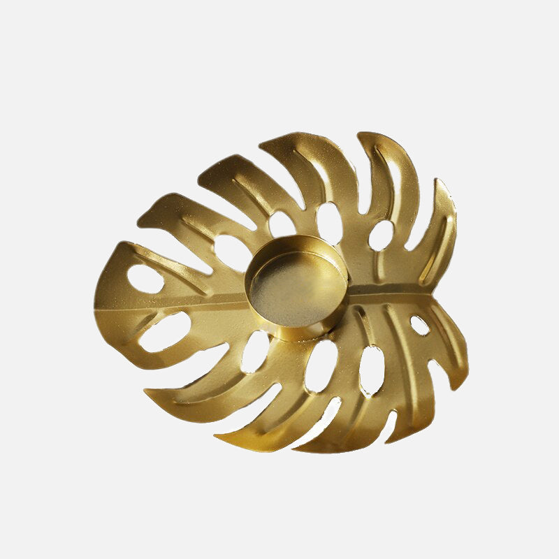 Bougeoir en or feuille chunky