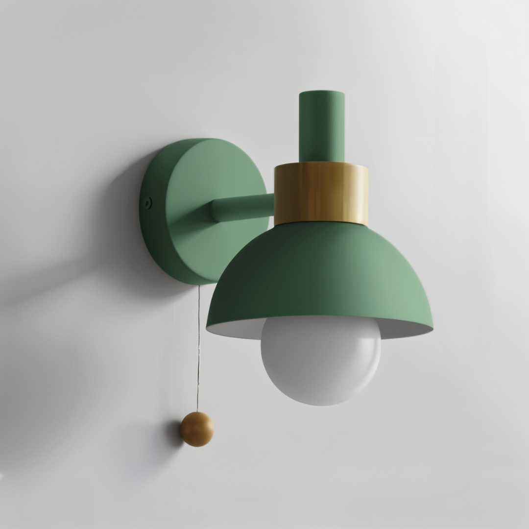 Applique murale Floroux – Design scandinave avec interrupteur à tirette
