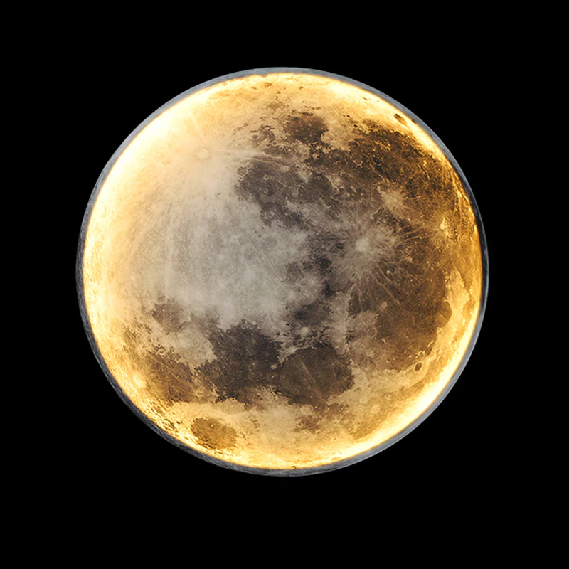 Floroux Lampe de Lune LED | Lumière d'ambiance magique | Lampe de nuit 3D Lune | Décoration pour la maison et la chambre