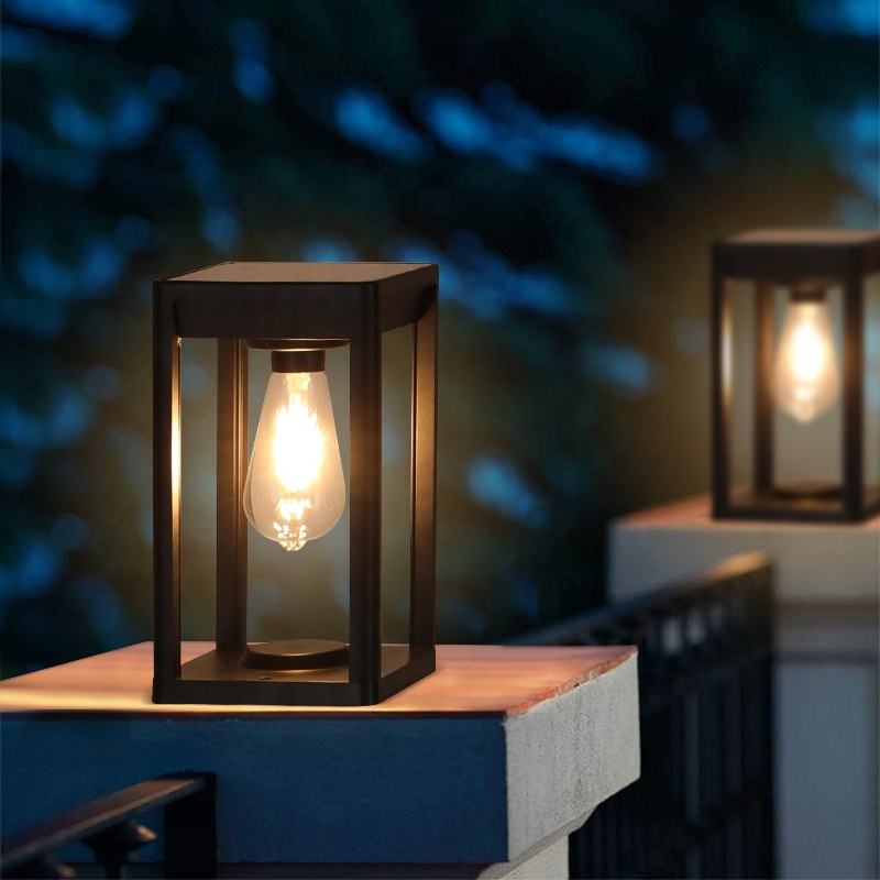Floroux Solar Column Lamp | Powered by Solar Energy | Weather Resistant | Outdoor Lighting for Garden & Terrace