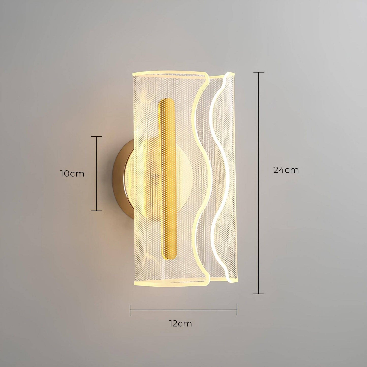 Floroux - Élégante lampe murale LED au style scandinave pour un living harmonieux
