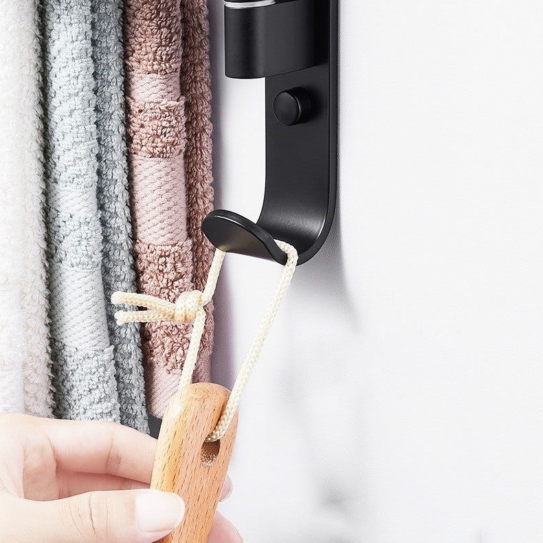 Towelix 5-Bras Porte-serviettes – Moderne et Pratique en Noir
