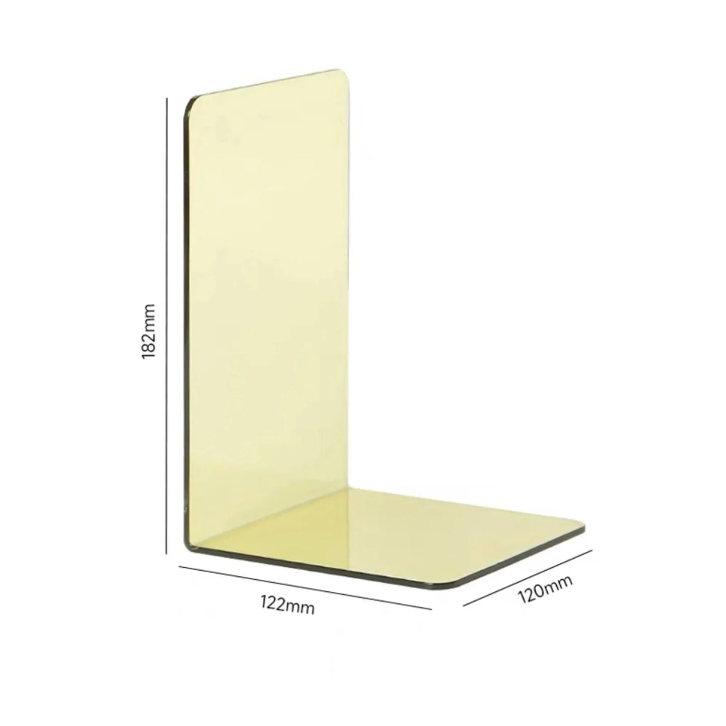 Supports de livre en acrylique transparent robuste pour l'organisation à domicile et au bureau