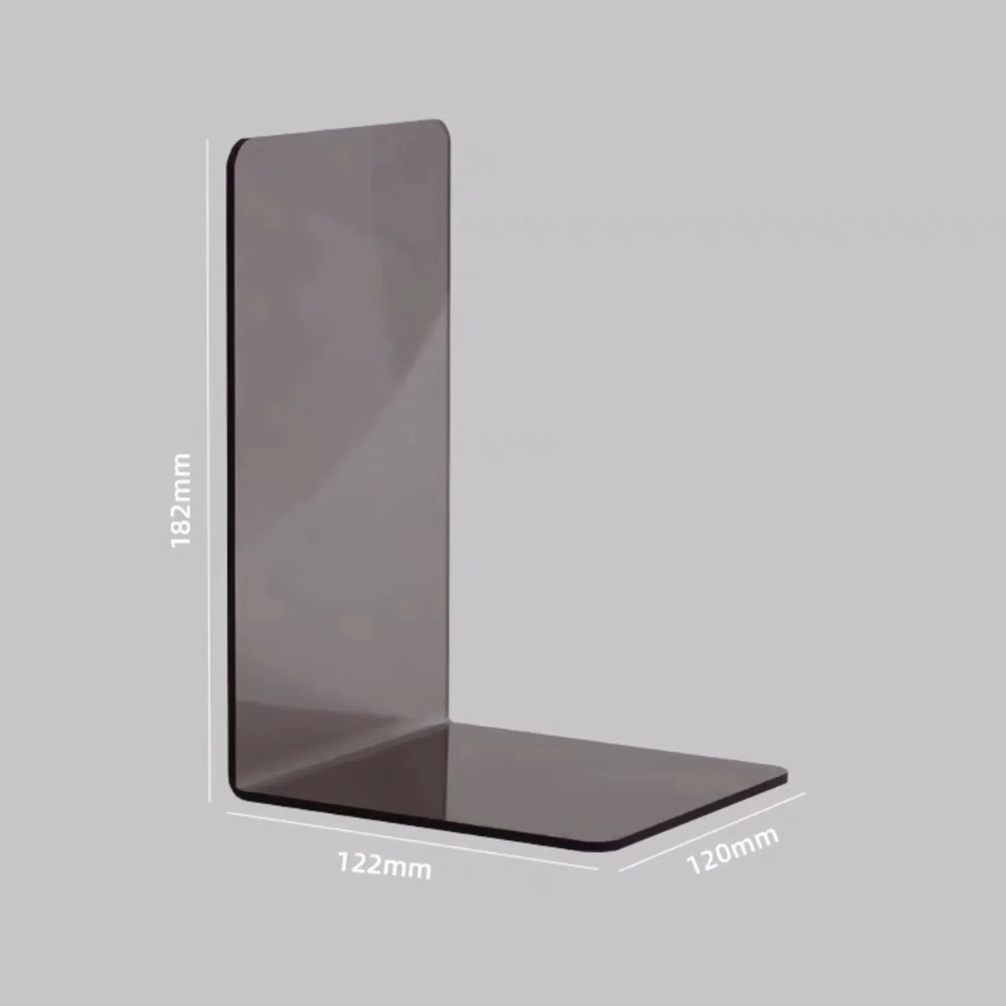 Supports de livre en acrylique transparent robuste pour l'organisation à domicile et au bureau