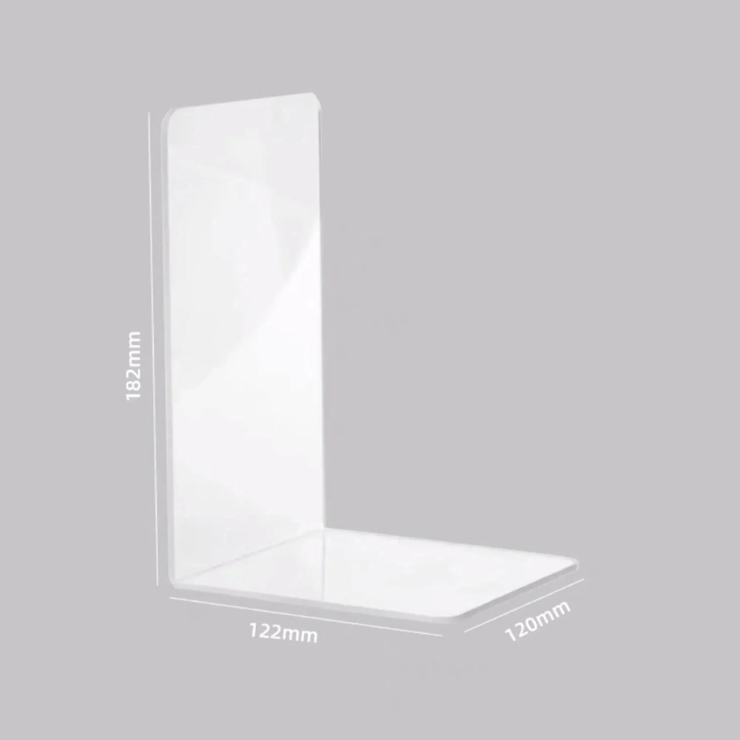 Supports de livre en acrylique transparent robuste pour l'organisation à domicile et au bureau